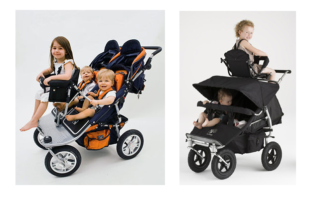 3 child pram